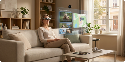 The Perfect Combination of AR Glasses and a Wireless Video Adapter