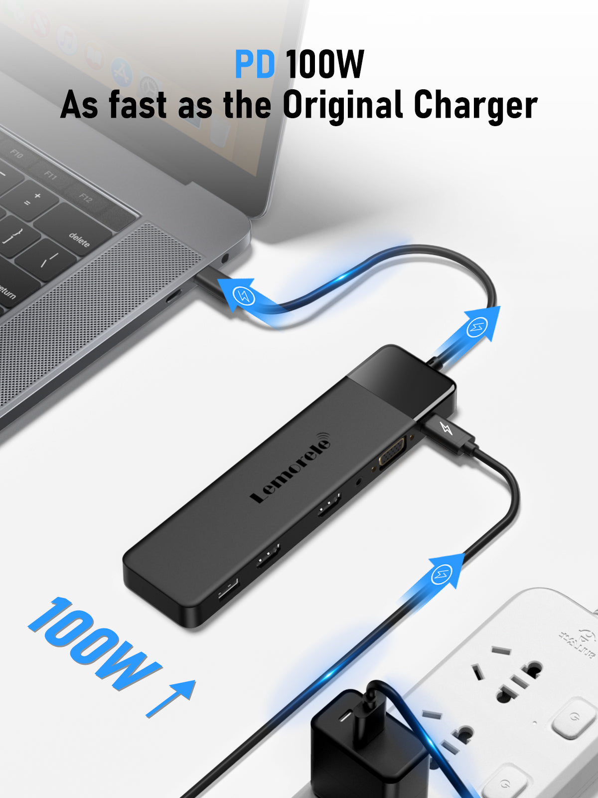 Lemorele  USB-C 3-in-1 docking station 【TC200】