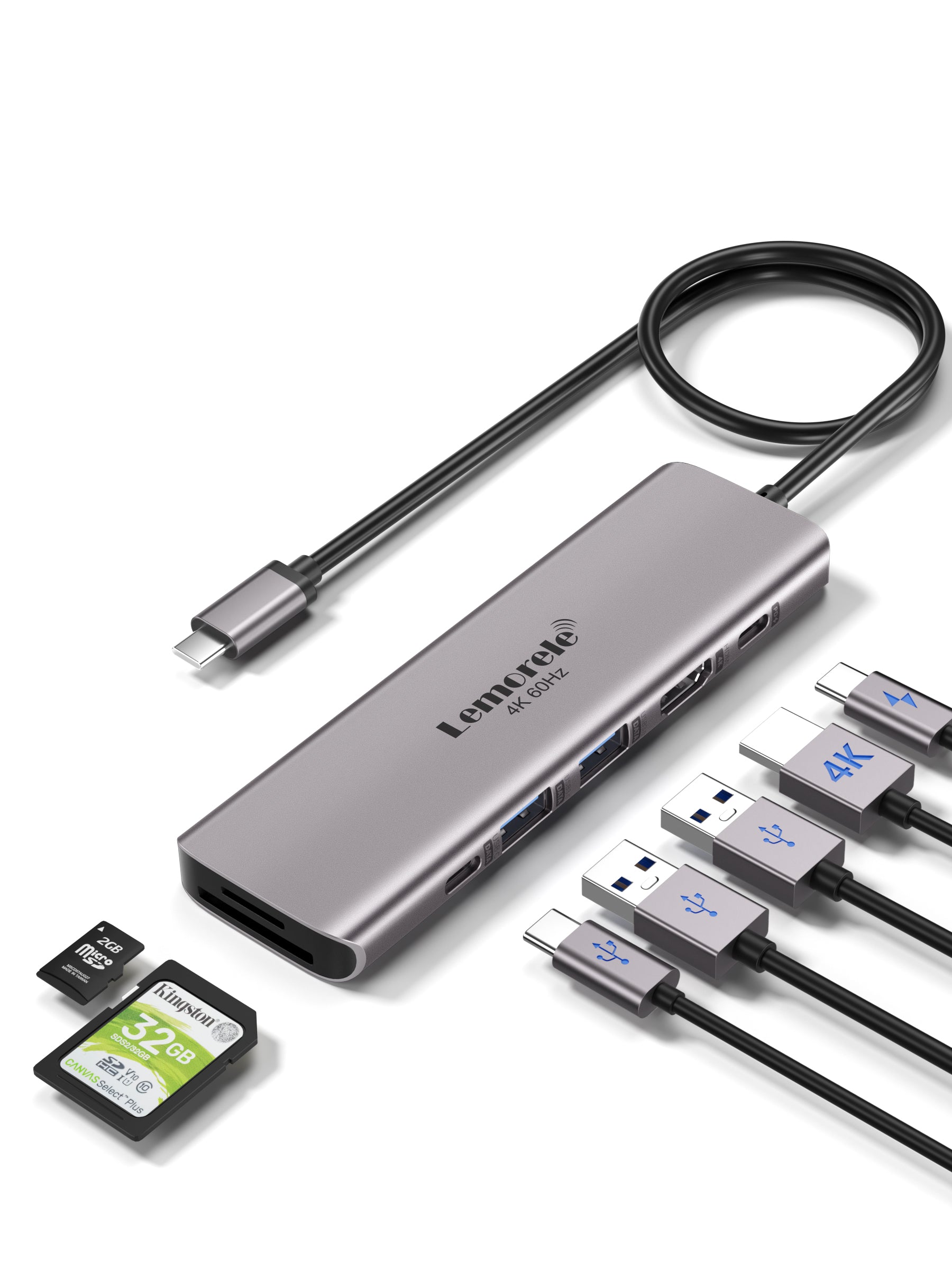 Lemorele USB C Hub 7 in 1 【#TC45】