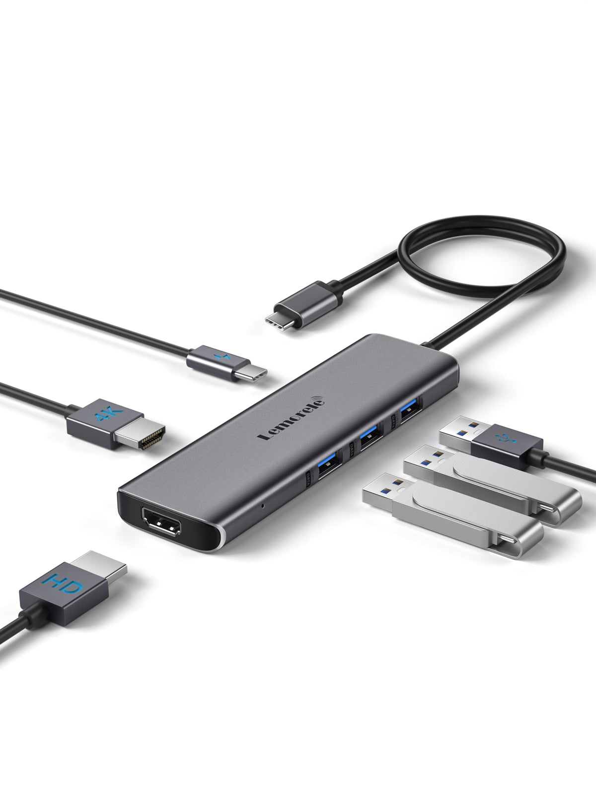 Lemorele  USB-C 6-in-1 docking station