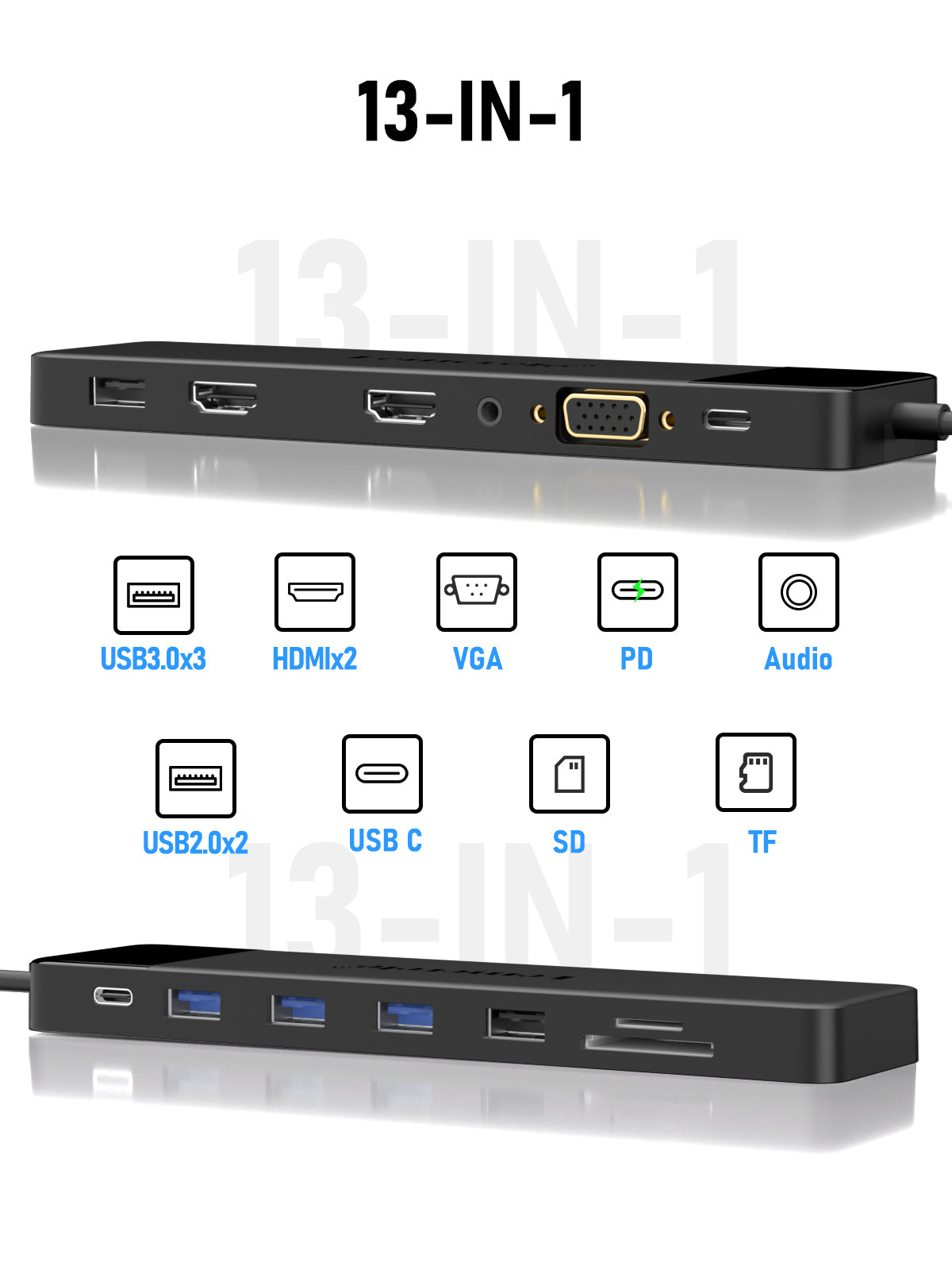 Lemorele  USB-C 3-in-1 docking station