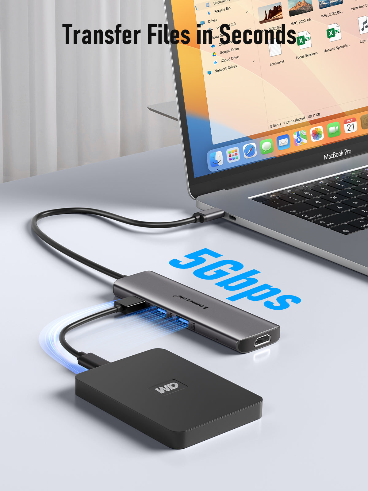 Lemorele  USB-C 6-in-1 docking station 【TC73PLUS】