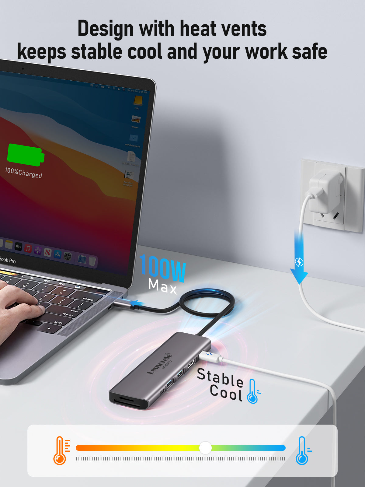 Lemorele USB C Hub 7 in 1 【#TC45】