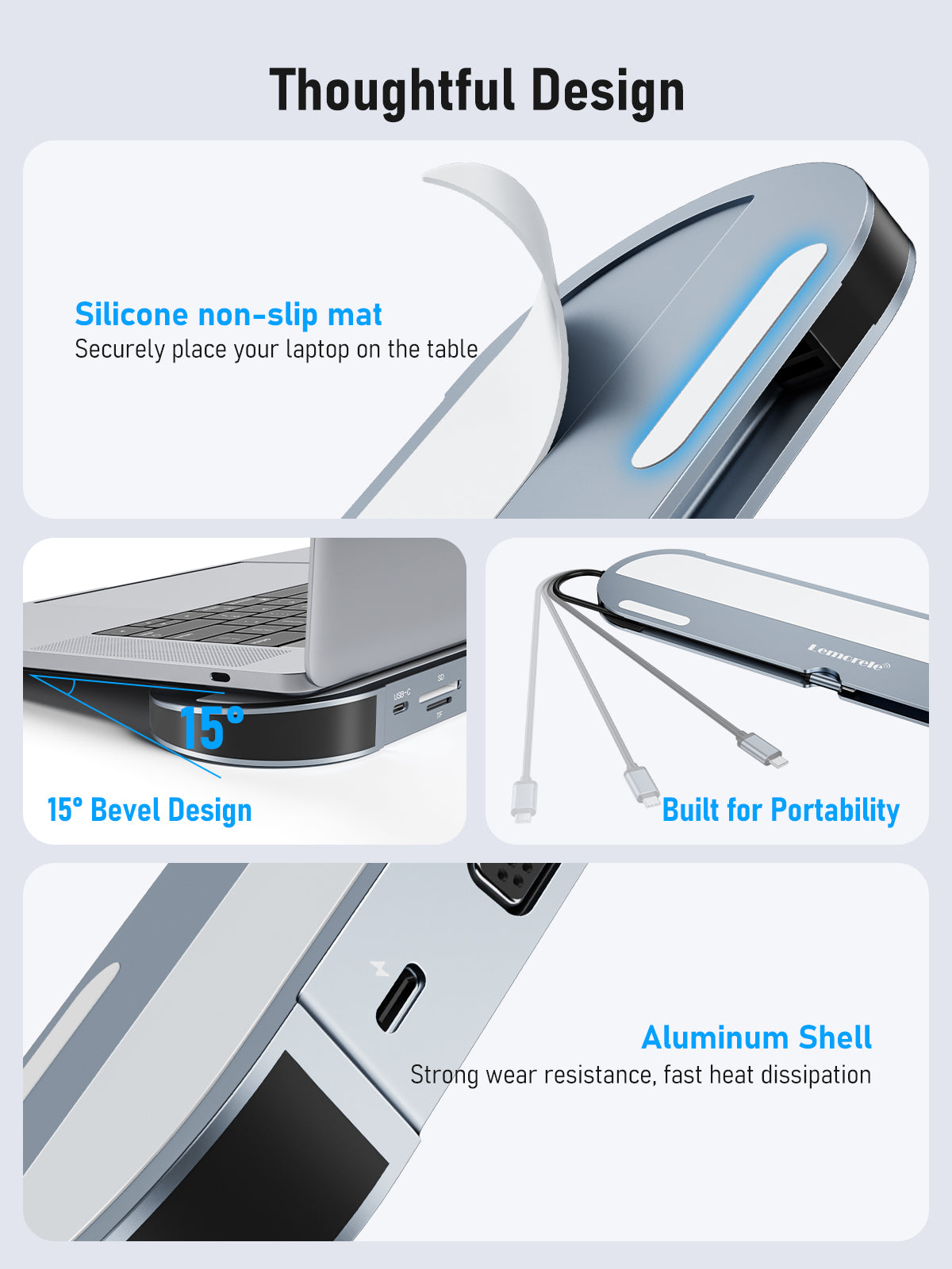 Lemorele  USB-C 12-in-1 docking station 【TC28】