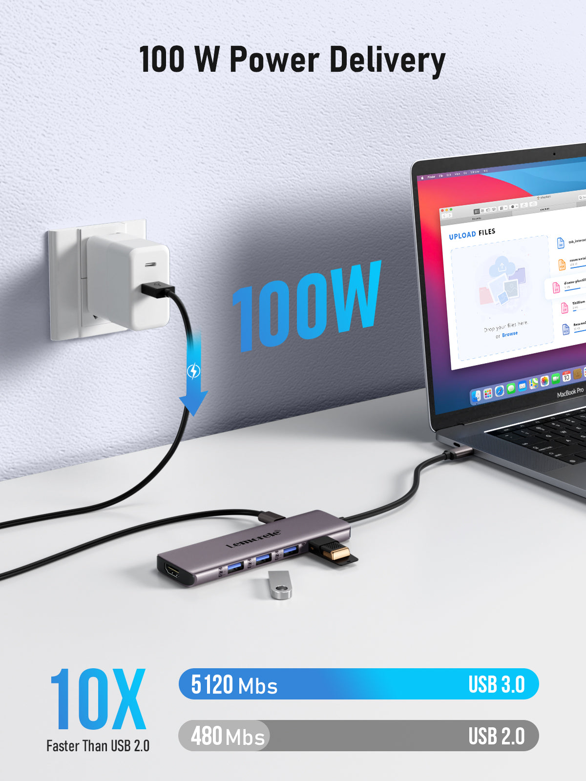 Lemorele USB C Hub 7 in 1 【#TC66】