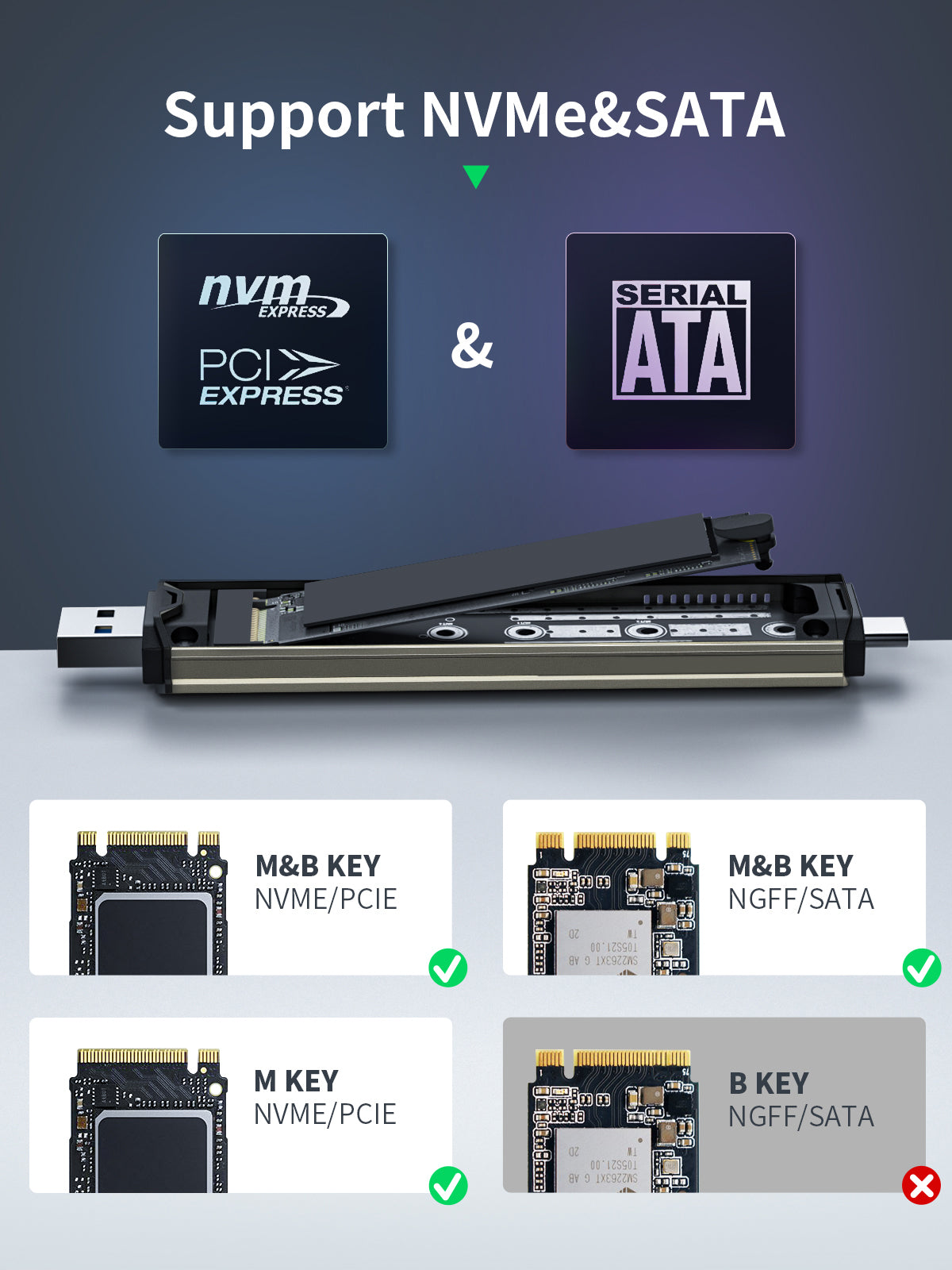 Lemorele Solid State Drive Box (SSD box) 【SD3L】