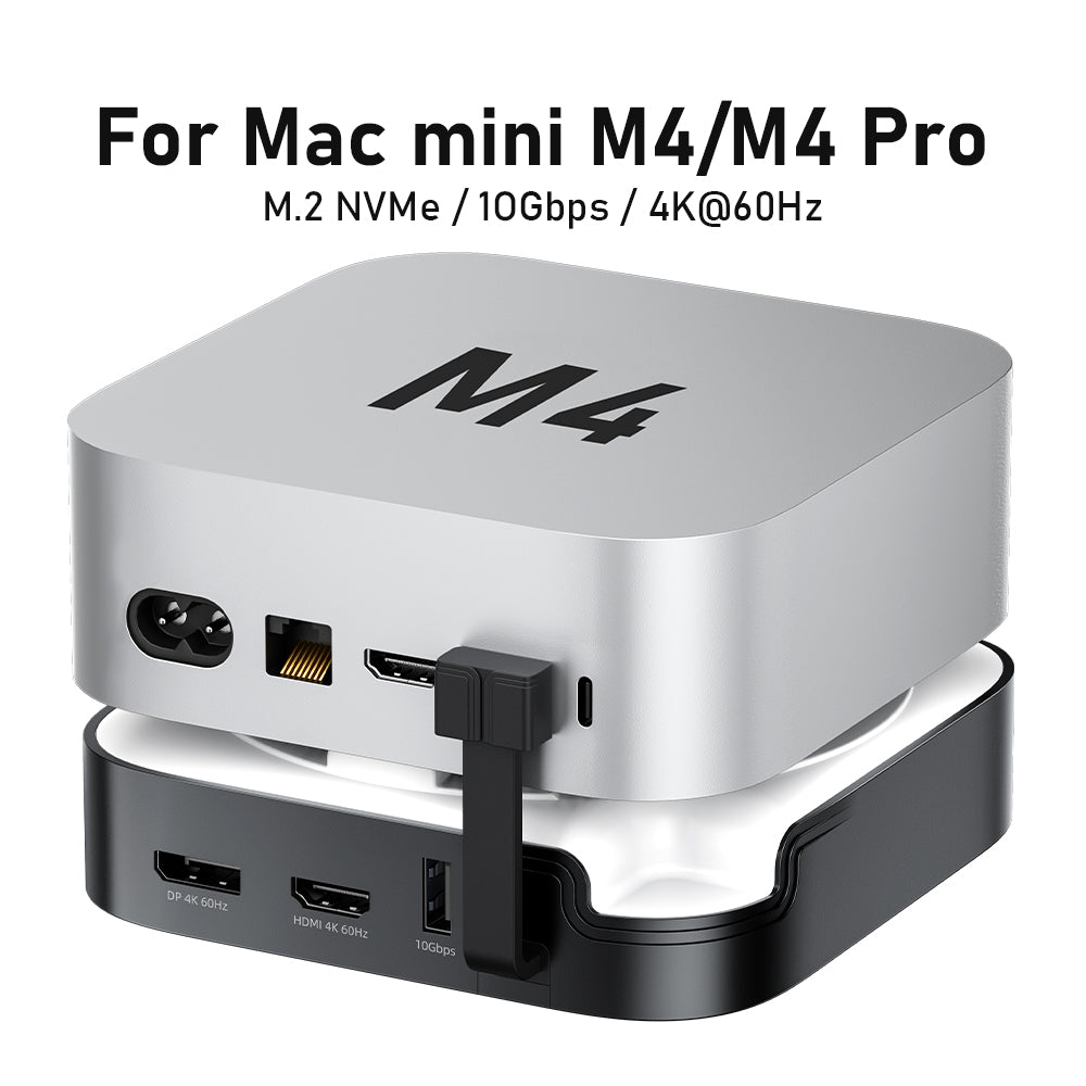 Lemorele TC800 7-in-1 Mac mini M4 docking station features an M.2
