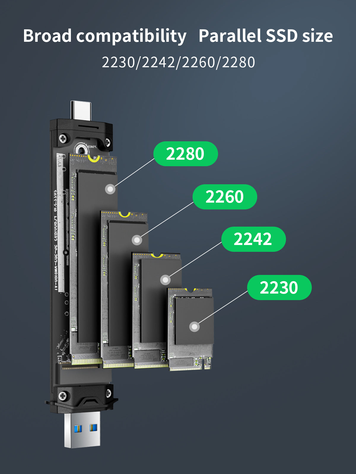Lemorele Solid State Drive Box (SSD box) 【SD3L】