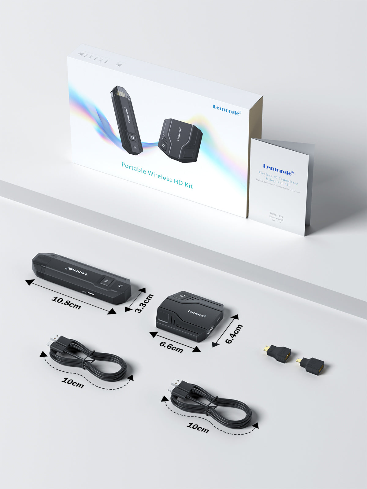 Lemorele Portable Wireless HDMI VR Transmitter Kit 【P30】