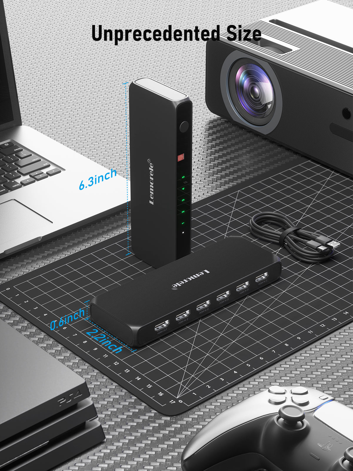 Lemorele 5 in 1 HDMI SWITCH