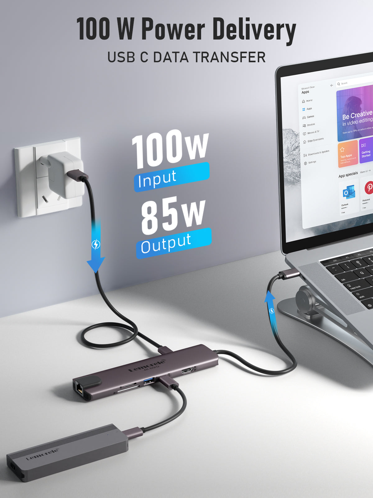 Lemorele USB C Hub 10 in 1 【#TC46】