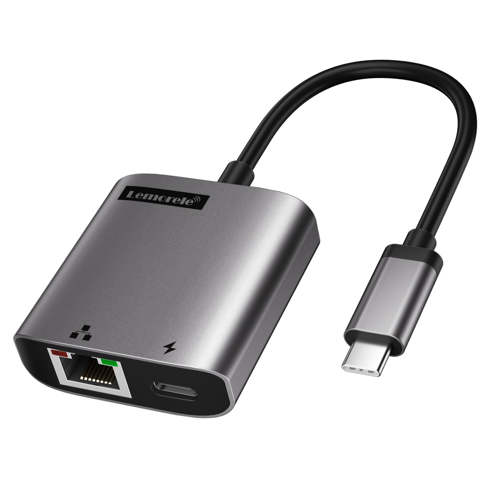 Lemorele USB-C to RJ45 Network Port Converter 【TC35L】