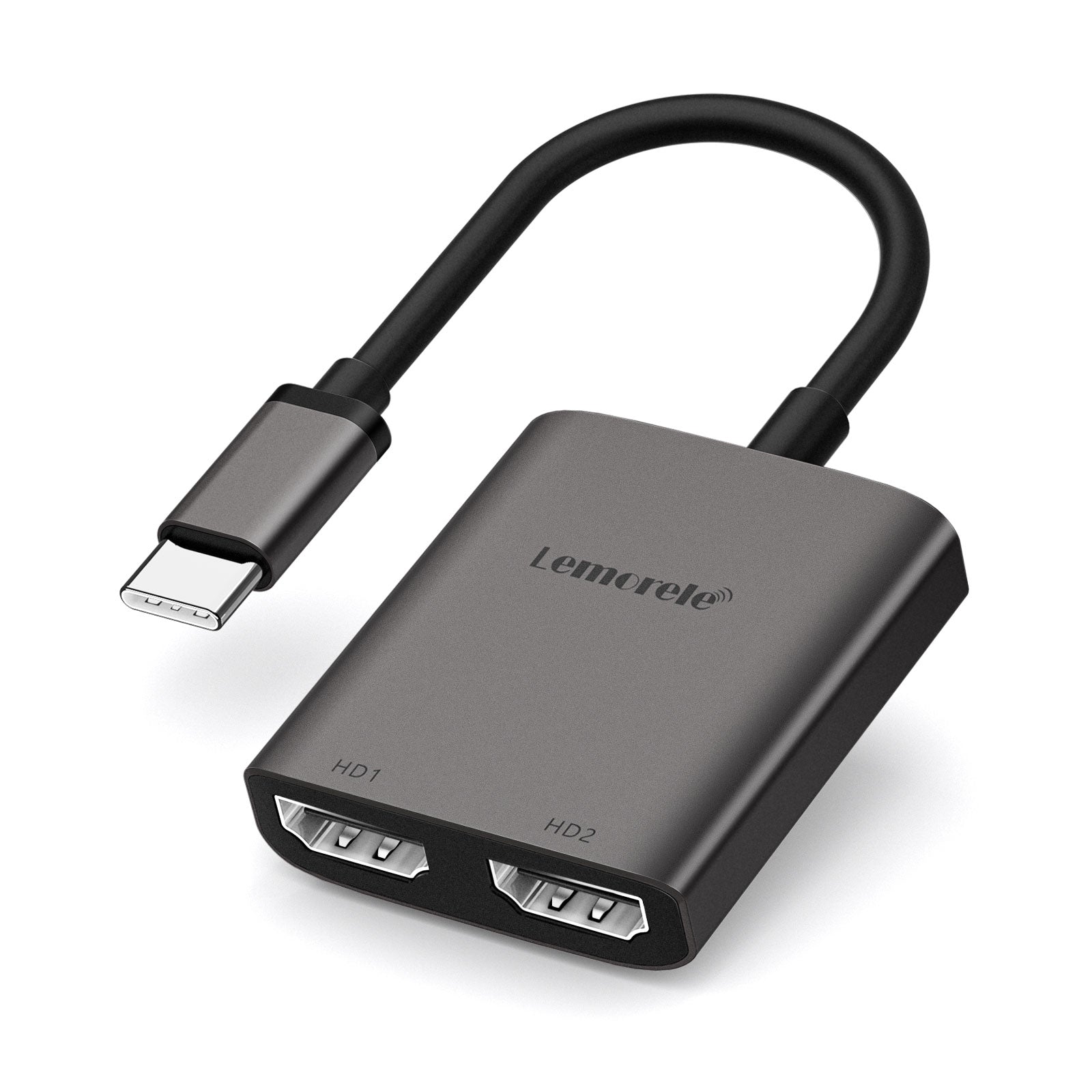 Lemorele USB C to Dual HDMI Adapter 【#TC21】