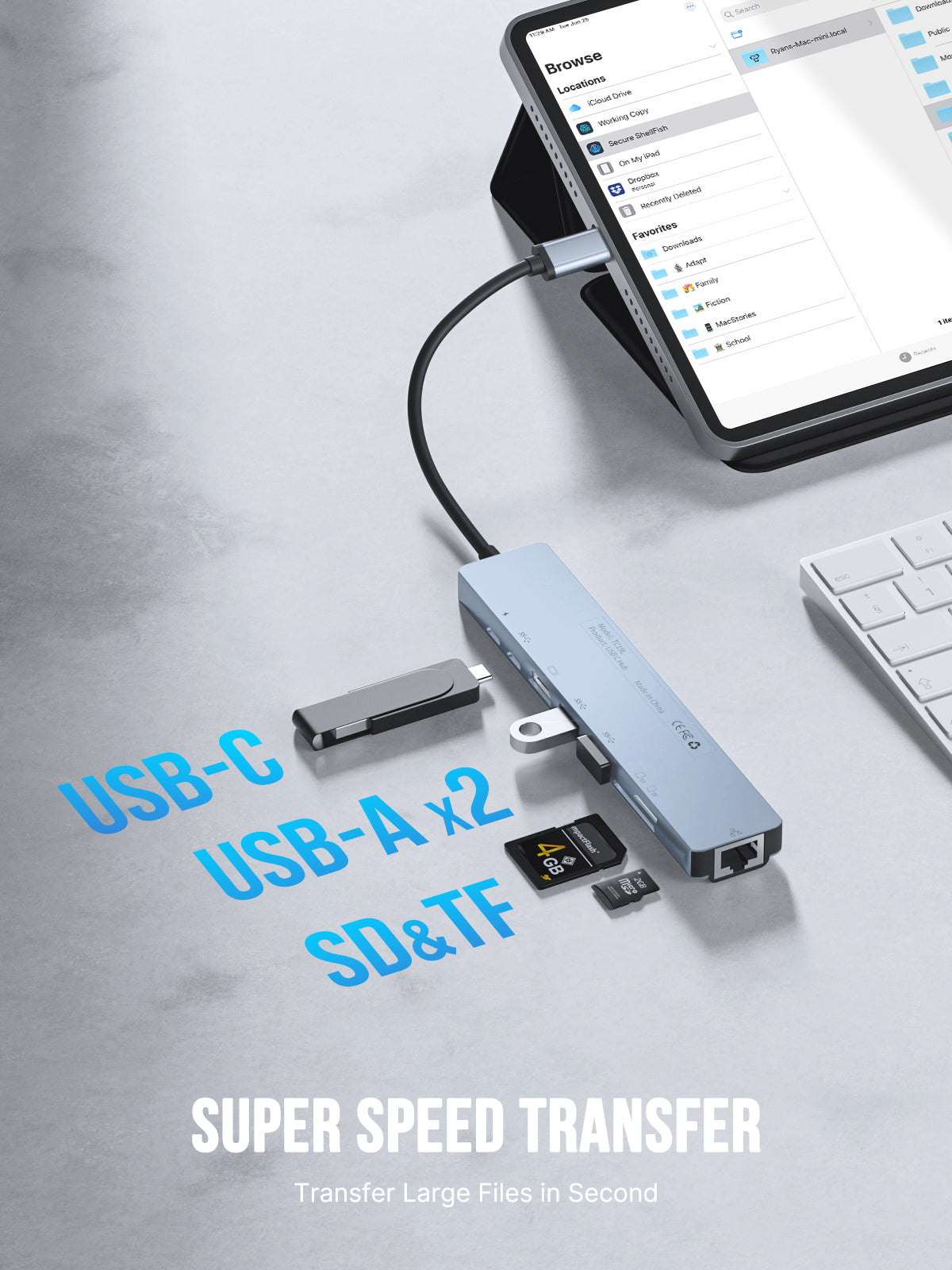 Lemorele USB C Hub 8 in 1 【#TC19】