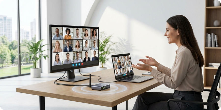 The Role of Wireless Video Converters in Remote Work