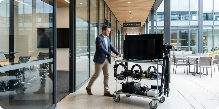 Management Approach for Shared Equipment Across Multiple Meeting Rooms ...