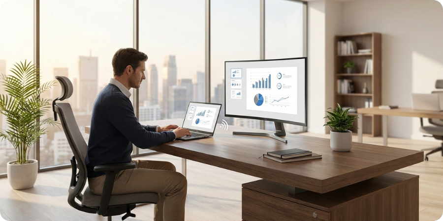 Easy Setup and Everyday Use of Wireless Displays in the Office