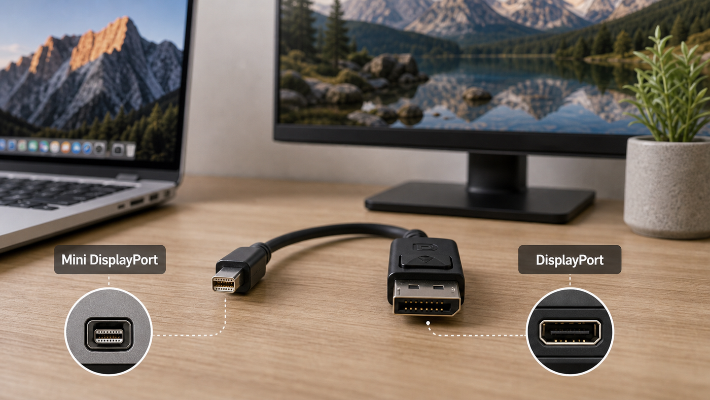 What Is Mini DisplayPort? Mini DP vs DisplayPort Explained