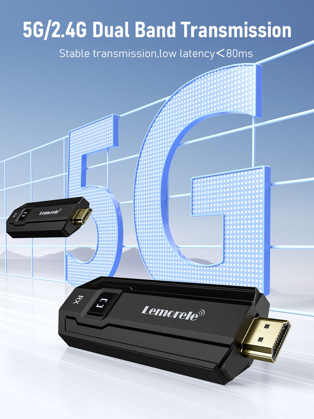 Lemorele Wireless Hdmi Transmitter And Receiver Hdmi To Hdmi Wireless【