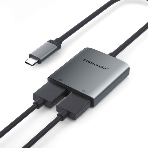 LEMORELE™  TC21 | USB C to Dual HDMI Adapter