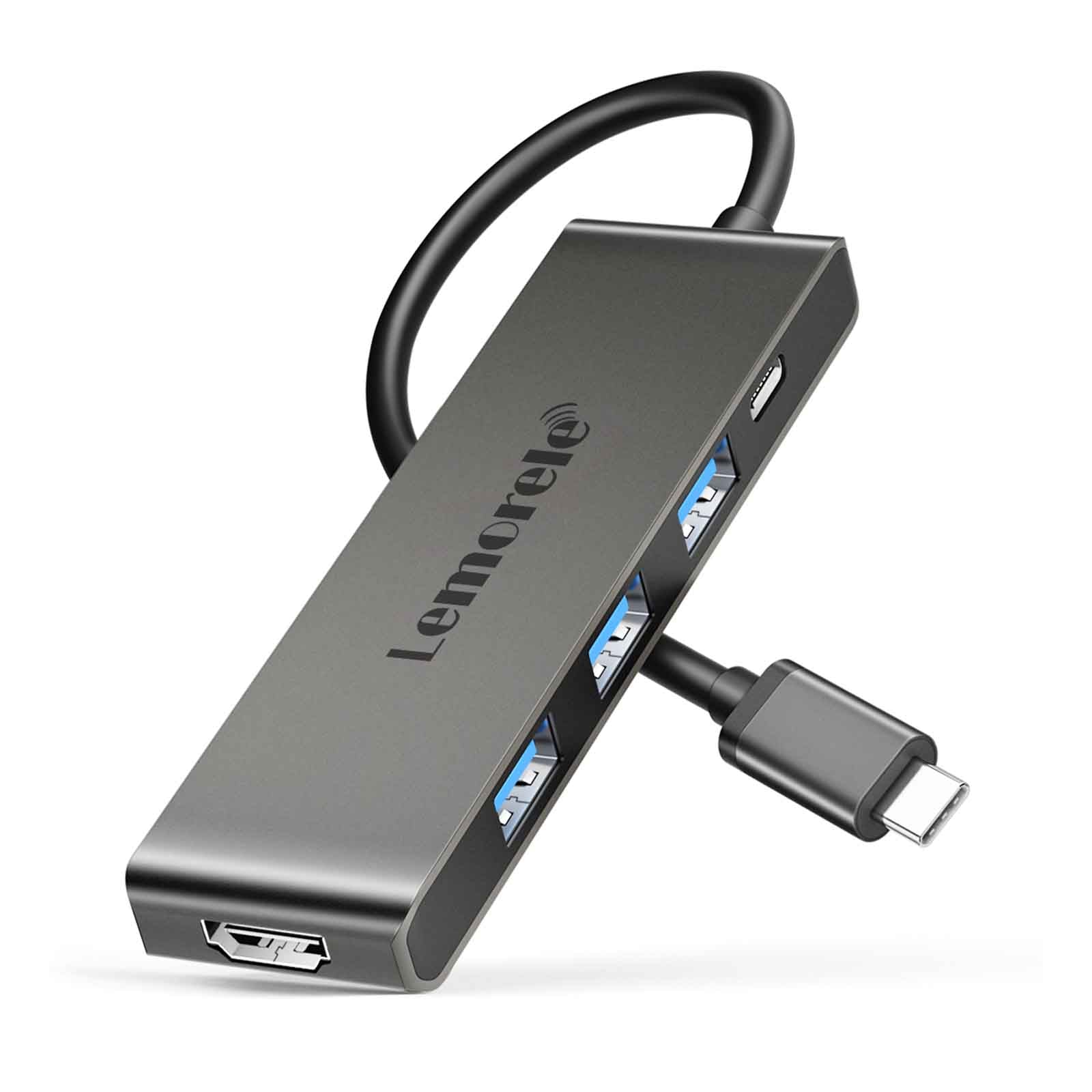 Lemorele TC22L USB-C 5-in-1 Hub – 100W PD, 4K HDMI, USB 3.0 – Lemorele ...
