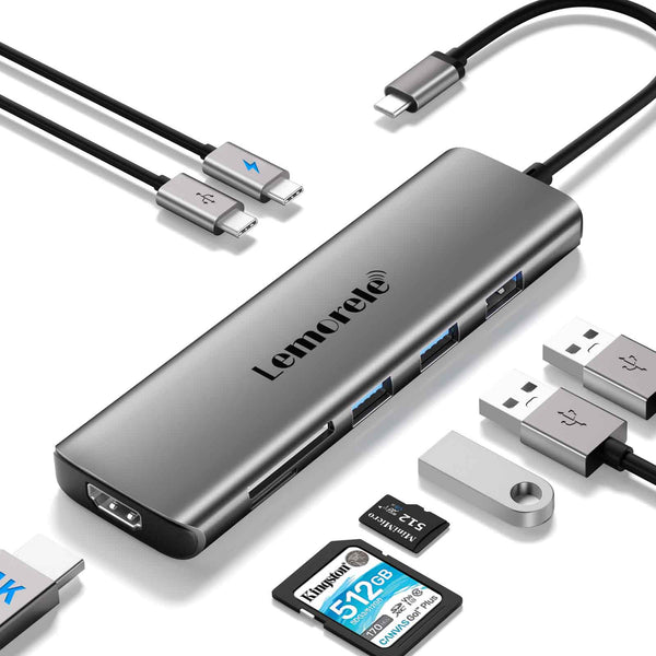LEMORELE™  TC38 | USB C Multiport Adapter  8 in 1