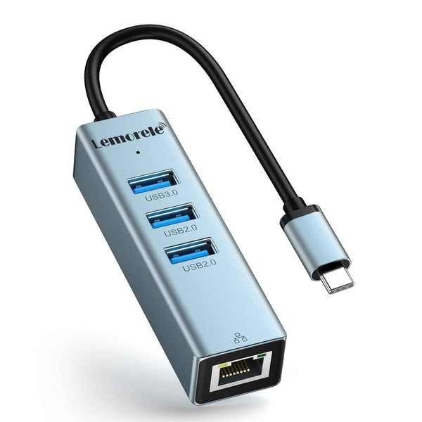 LEMORELE™  TC43 | USB C to Ethernet Adapter 4-in-1
