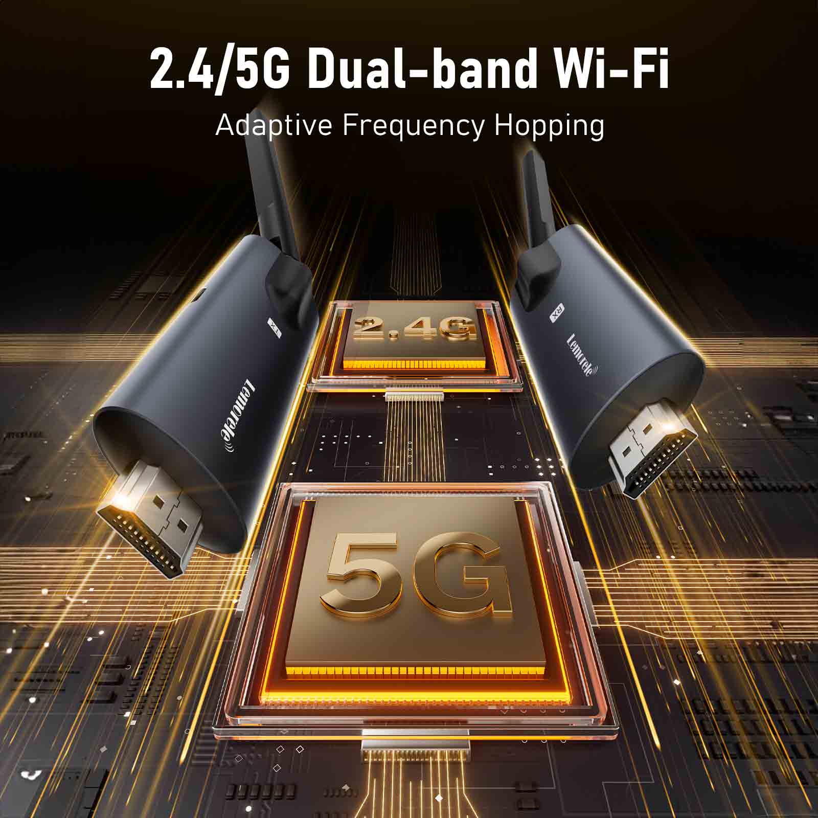 Lemorele Ultra-Long Transmission Wireless HDMI Kit – 1TX to 4RX
