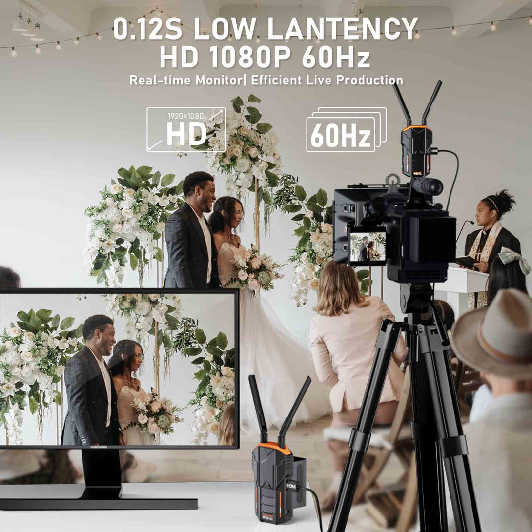 Lemorele HDMI Wireless Kit | 1TX to 4RX Support | Ultra Long Range