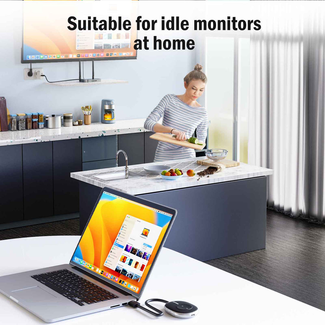 Lemorele Wireless HDMI Kit – USB-A/C/HDMI for macOS