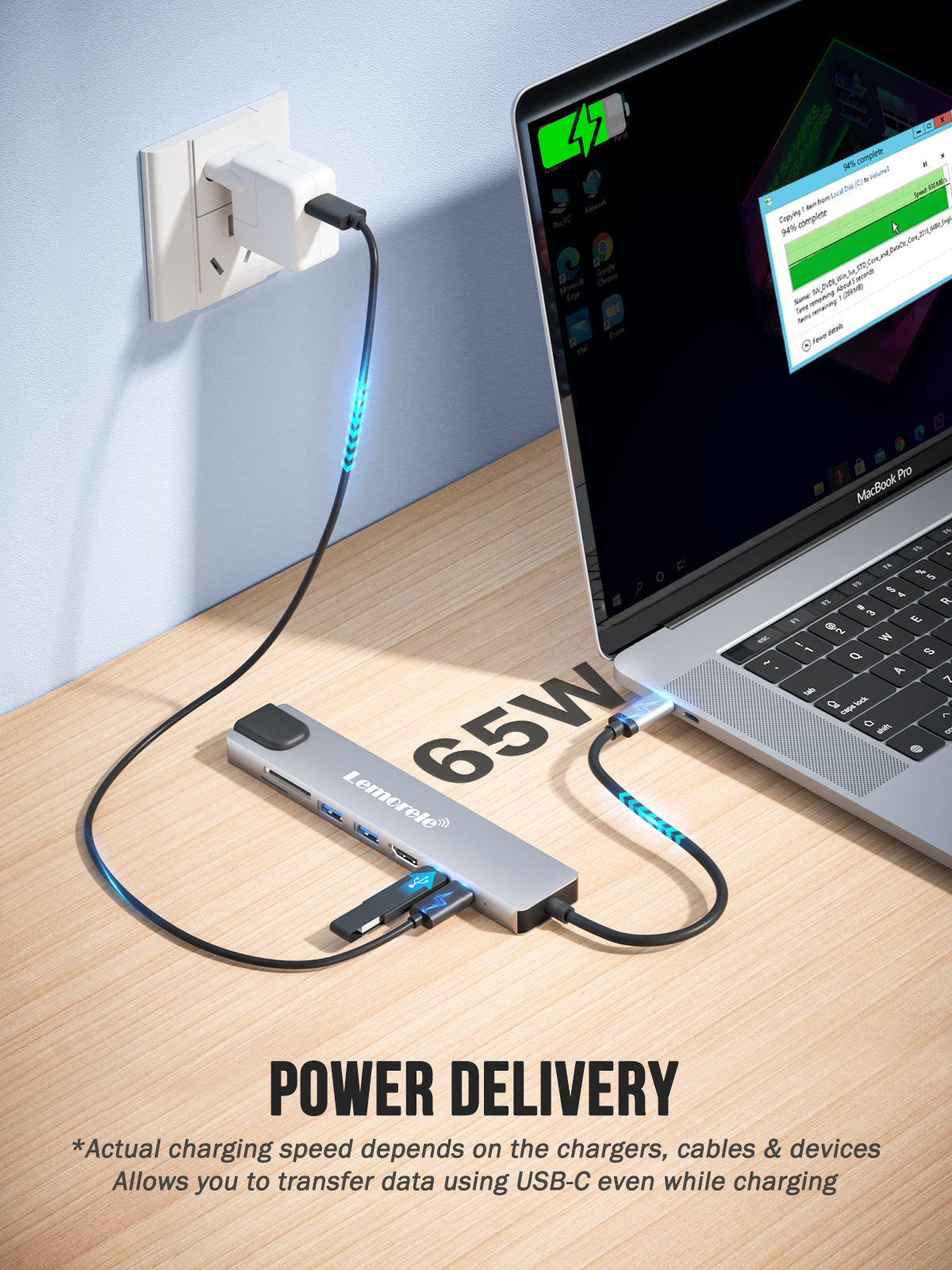 Lemorele 8 in 1 USB-C Hub 【TC19-PLUS】