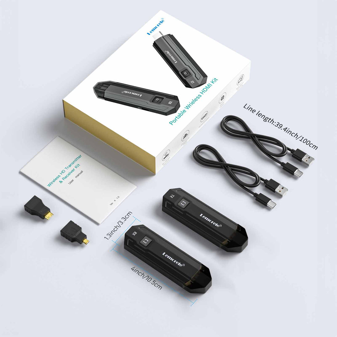 Hdmi Kit Lemorele Wireless HDMI Kit – 4K/1080P, Ultra-Low Lag – Lemorele official