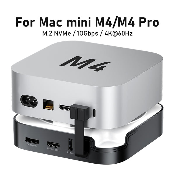 Lemorele TC800 7-in-1 Mac mini M4 docking station features an M.2