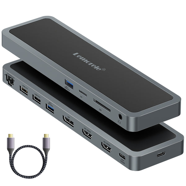 LEMORELE™ D0605 | 12-in-1 Docking Station