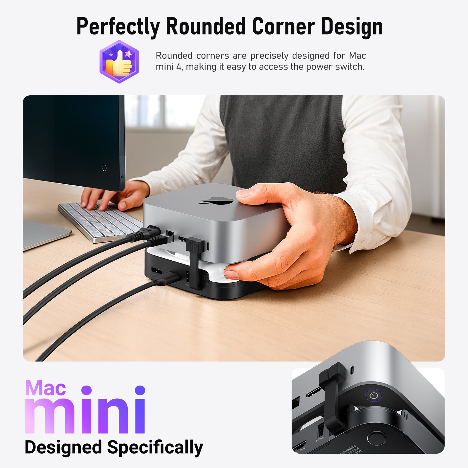 Lemorele TC800 9-in-1 Mac mini M4 docking station features an M.2
