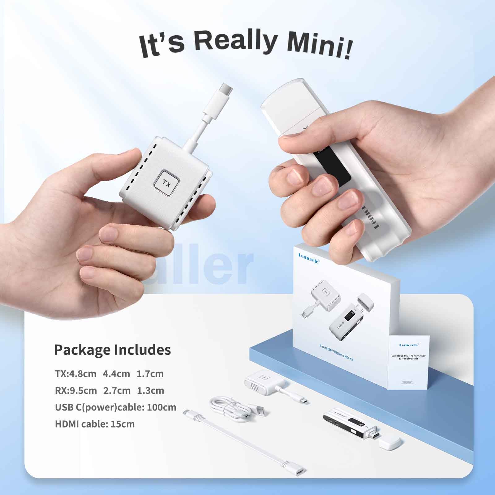 Lemorele 1080P Wireless HDMI/USB-C Kit – Lemorele official