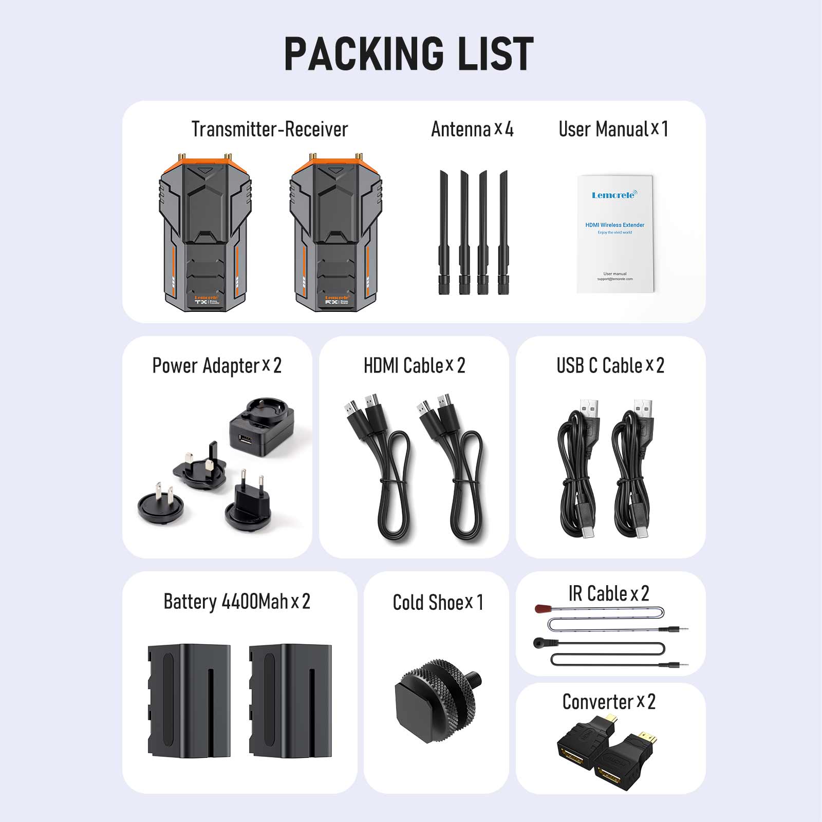 値下げしました！Lemorele WIRELESS VIDEO EXTENDER Lemorele Wireless Extender Kit 1080P Wireless HDMI