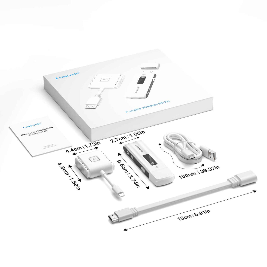 LEMORELE™ P300 | Transmisor y receptor inalámbrico HDMI 