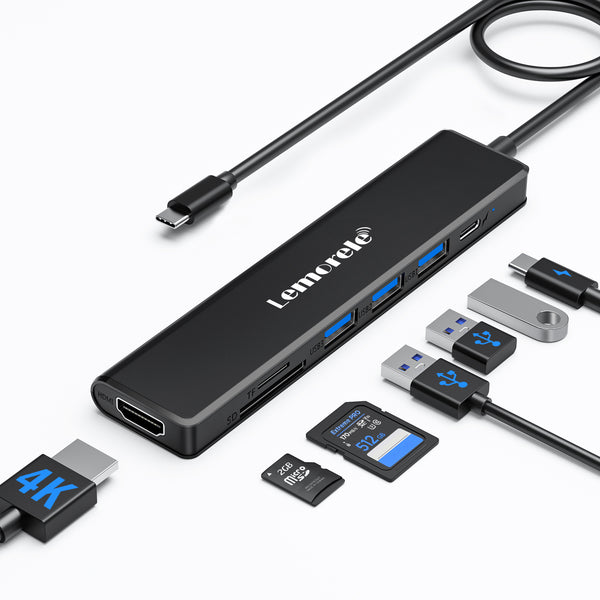 LEMORELE™ TC90 | USB C Hub 7 in 1