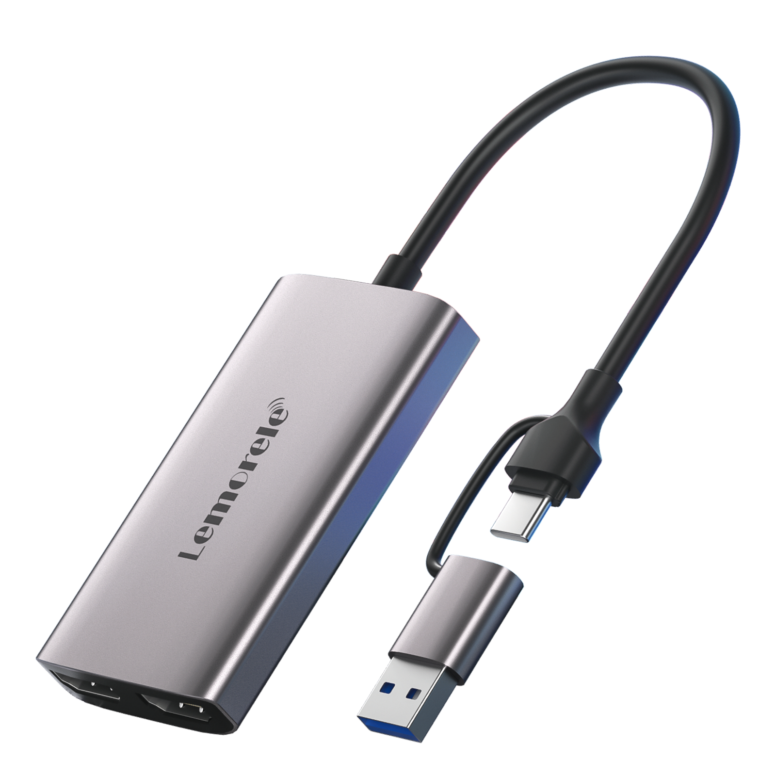 Lemorele 4K Capture Card HDMI to USB C & USB 3.0 【#AC02L】