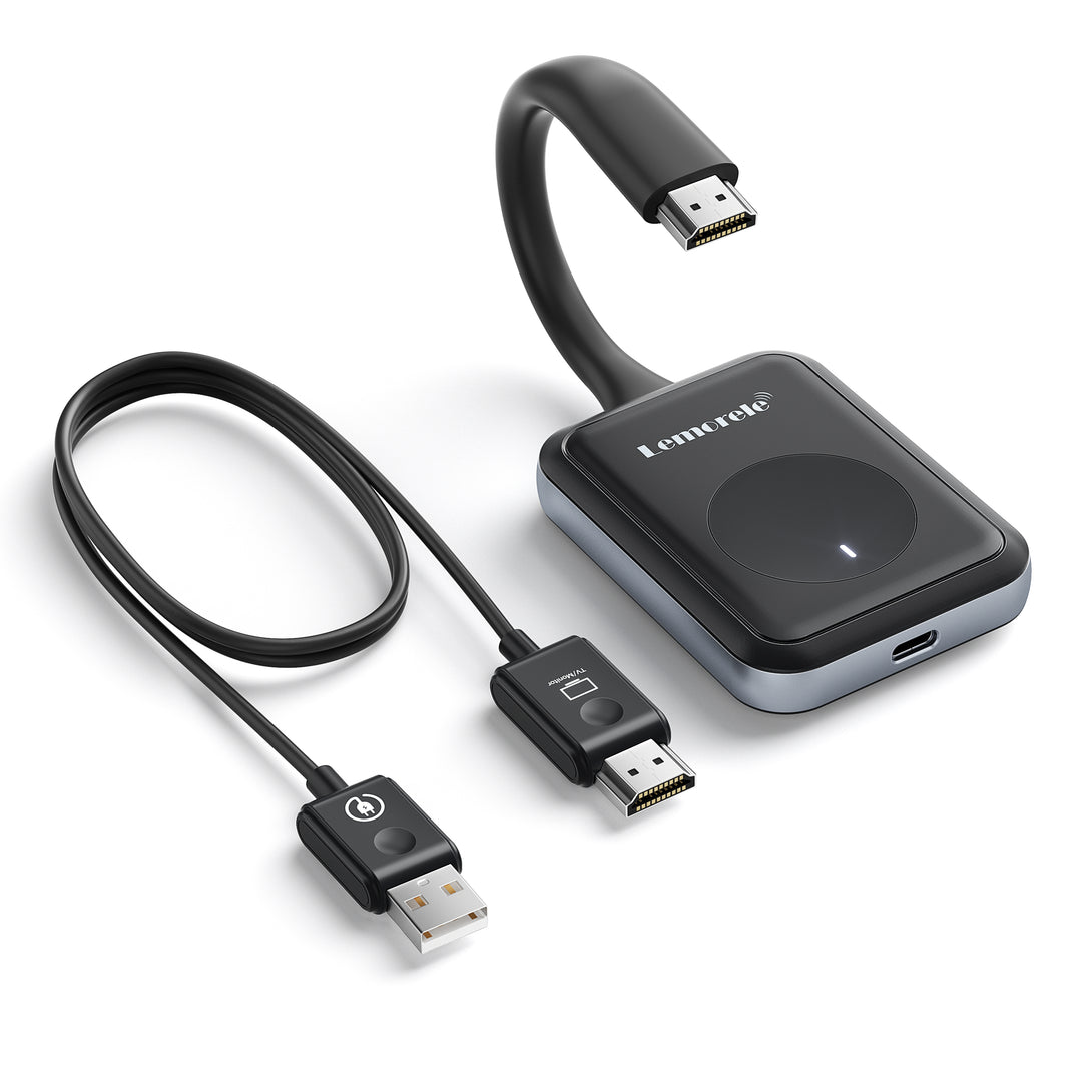 Lemorele Wireless HDMI Kit – USB-A/C/HDMI for macOS