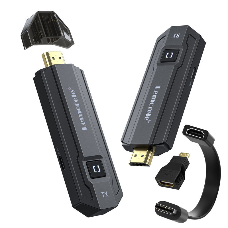 No Driver Needed Lemorele Wireless HDMI Kit – 4K/1080P, Ultra-Low Lag $63.00
