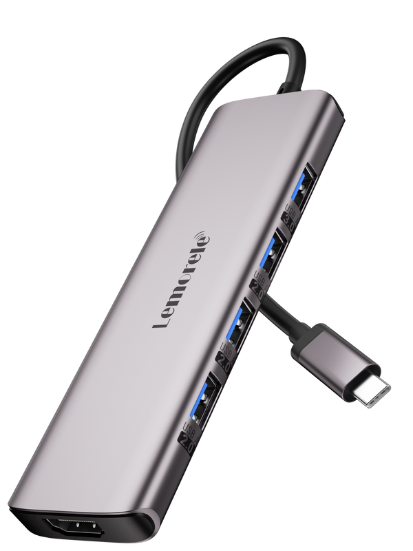 LEMORELE™  TC66 |  USB C Hub 7 in 1