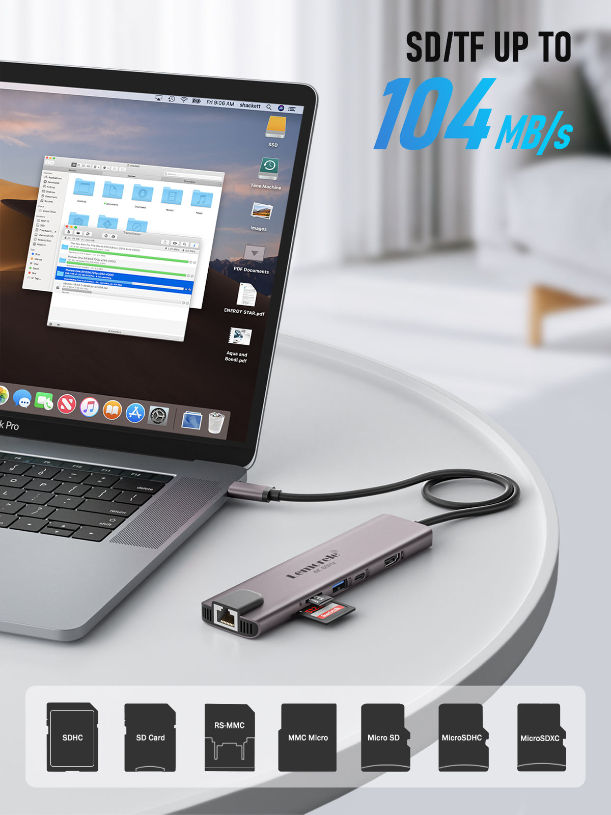 Lemorele USB C Hub 10 in 1 【#TC46】